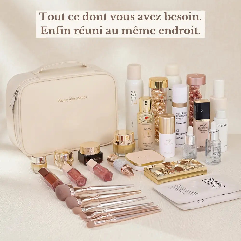 Trousse de maquillage pour des matins sereins
