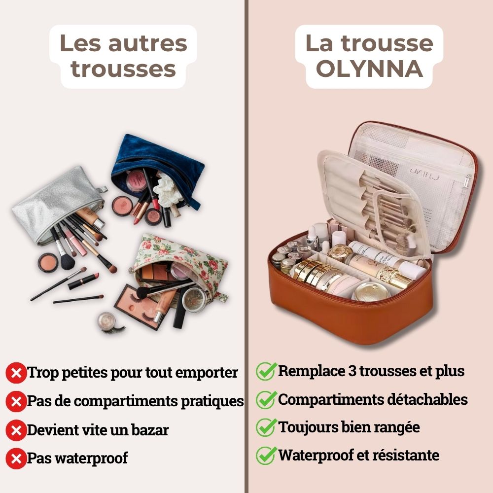 Trousse de voyage élégante et organisée