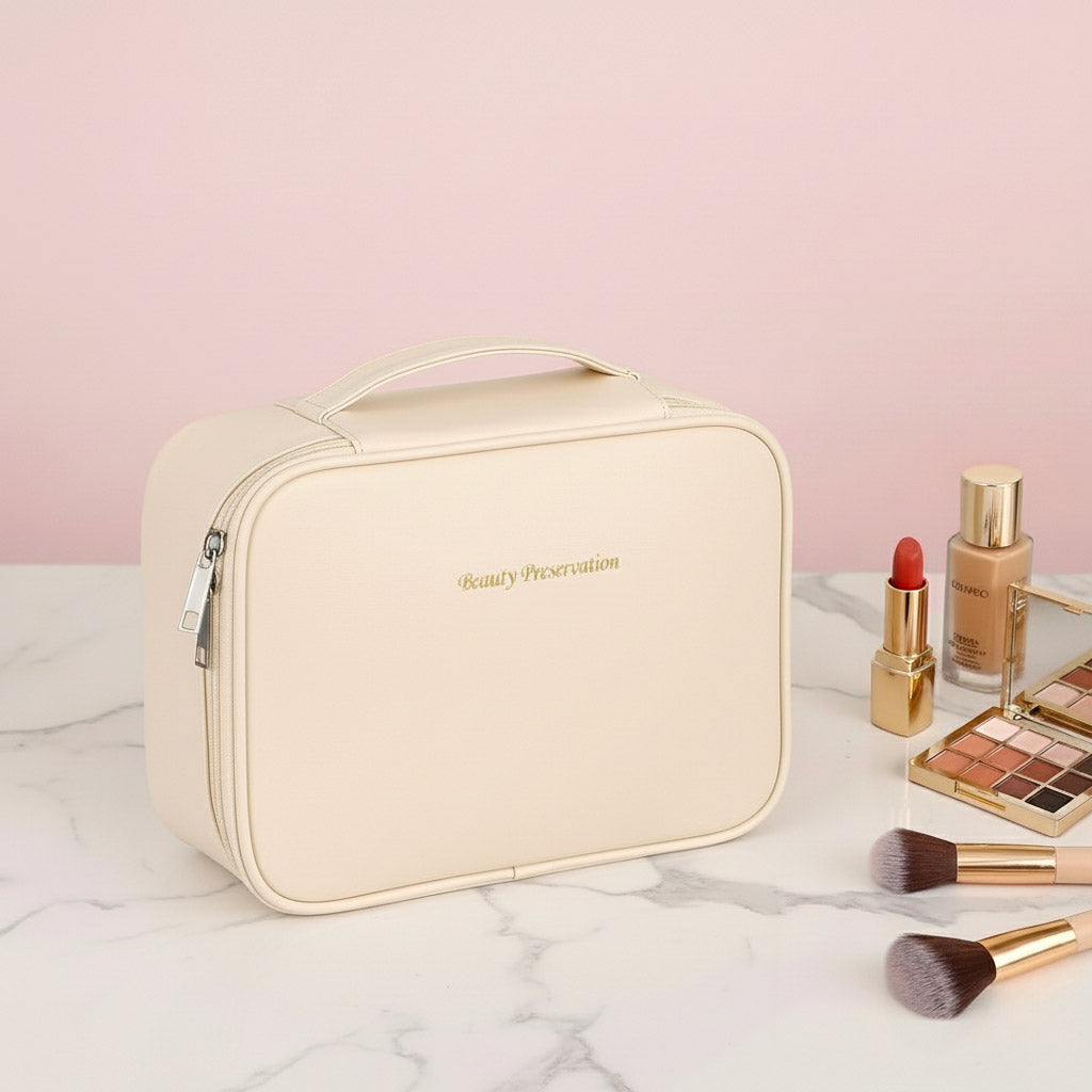 Trousse de maquillage élégante et compacte