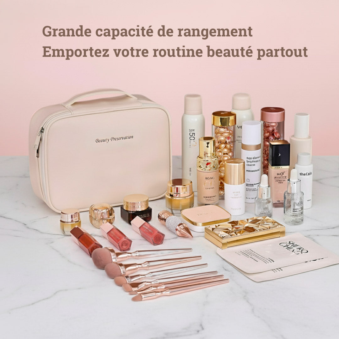Trousse de maquillage élégante et compacte