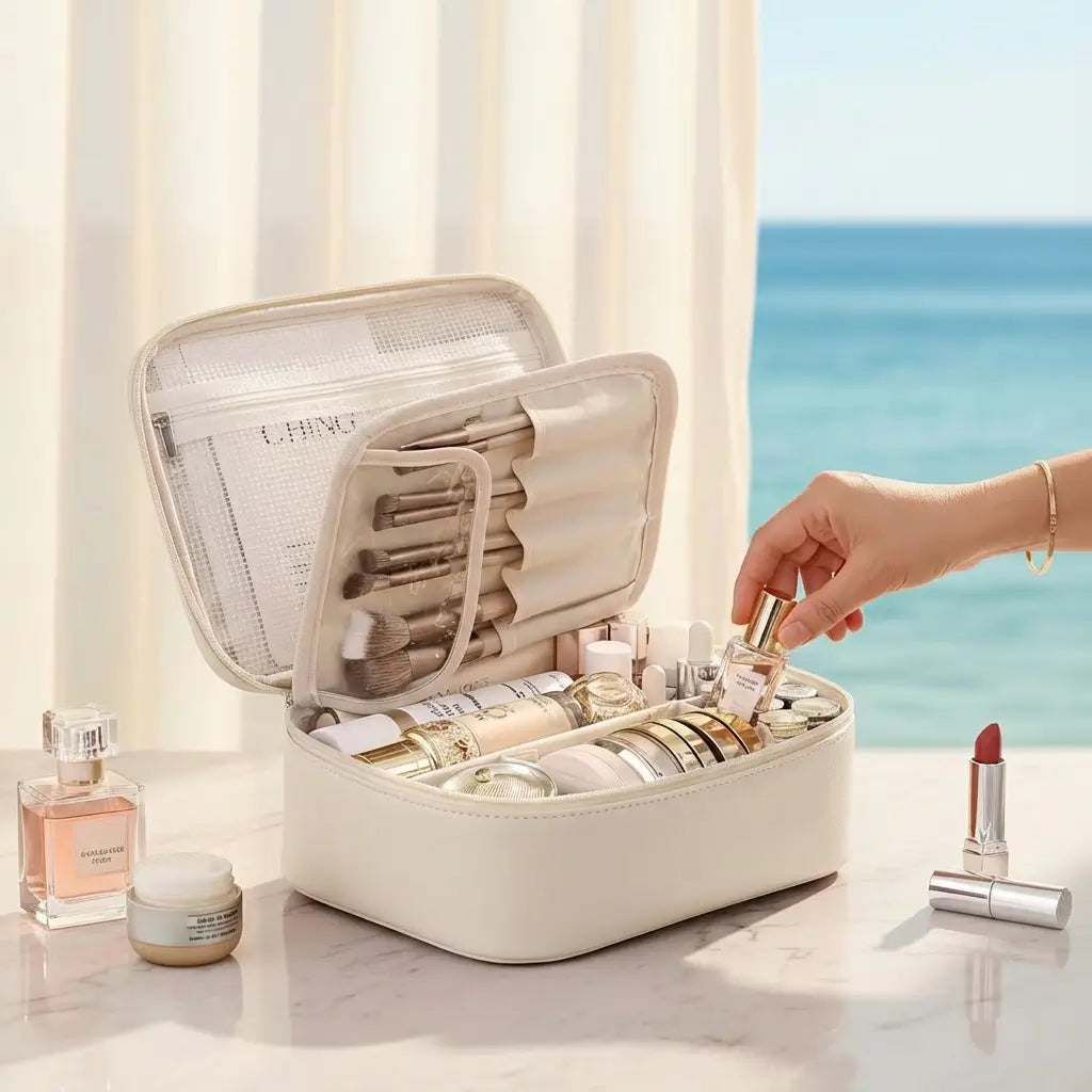 Trousse de voyage élégante et organisée