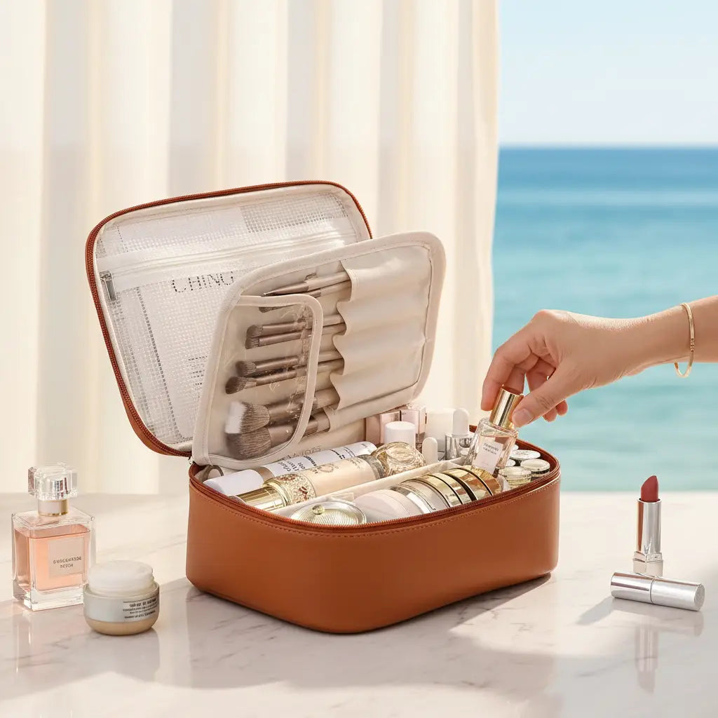 Trousse de voyage élégante et organisée