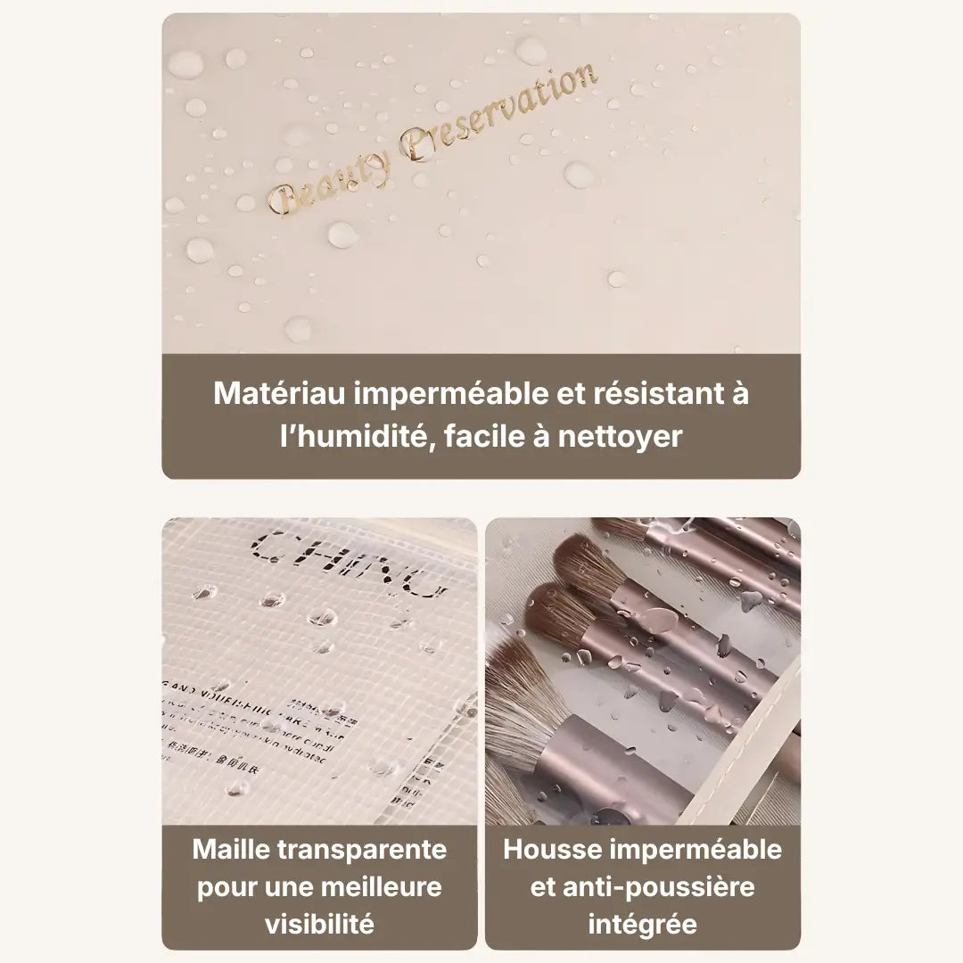 Trousse de voyage élégante et organisée